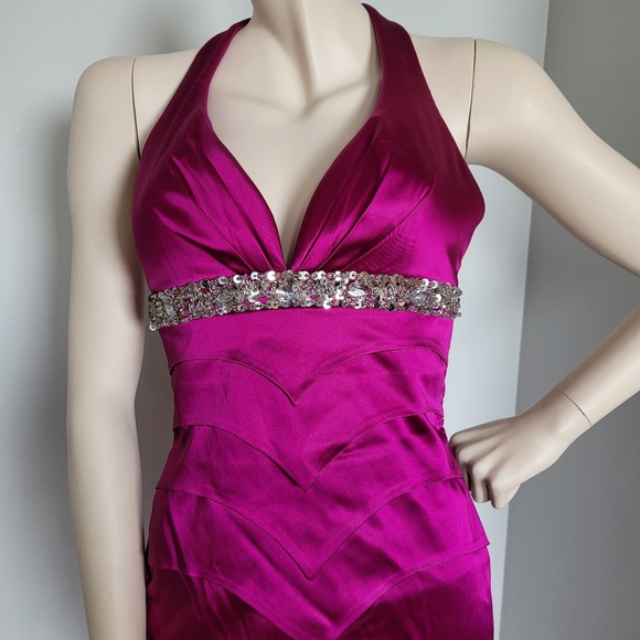 Purple mermaid gown - Picture 4 of 5